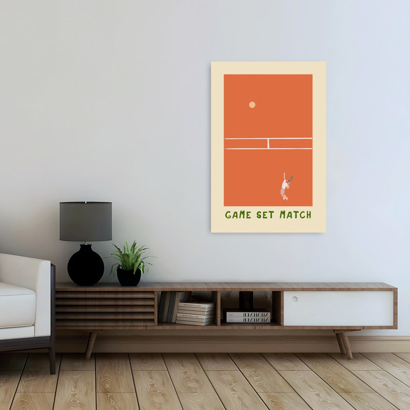 «Gamesetmatchno02», impression d'art mural contemporain, 48" H x 32" W