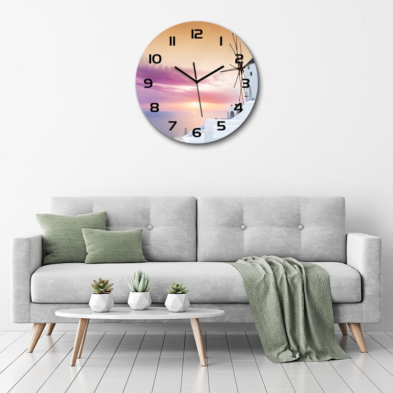 Joshvin Glass Wall Clock
