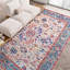 Wool Oriental Area Rug in Blue/Pink-71389160