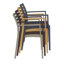 Chaise de salle à manger empilable pour patio Melissus-797481234