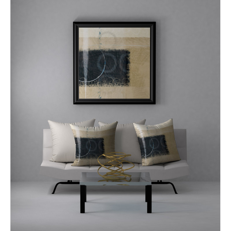 Housse de coussin carrée inégalée et insert, 18 po x 18 po