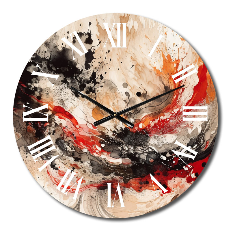 Horloge murale en métal Agate II, Petit