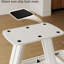 61,62 - 78,74 pouces, table de salle à manger extensible gris et blanc antique, pieds en forme de U, table facile à installer dans un style luxueux et élégant, blanc, capacité de 2 à 6 personnes