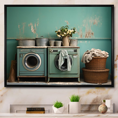 Turquoise Vintage Laundry Room II " Turquoise Vintage Laundry Room II "