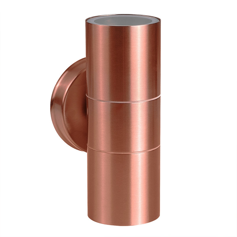 Ariock 2 - Bulb Outdoor Armed Sconce, Stainless Steel, 16.5cm H x 6cm W x 8.7cm D, No Bulb