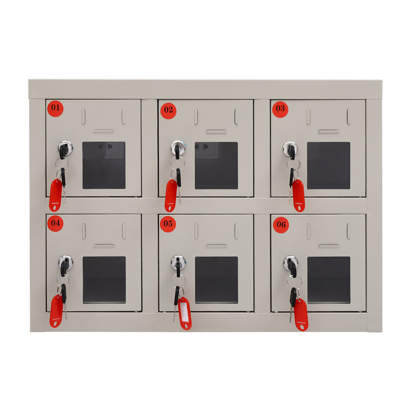 21.7'' Cell Phone Locker with Key, 14.6" H x 21.7" W x 11.8" D