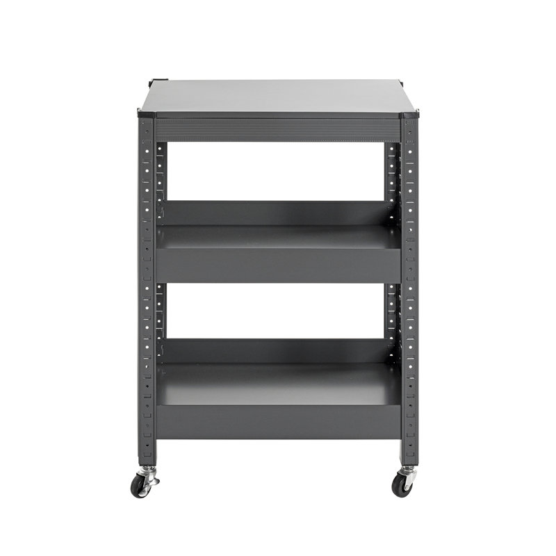 Serving Trolley with 3 shelves, 50 x 75 x 32 cm, Anthracite