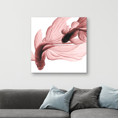 betta fish - 32"x32" art on canvas