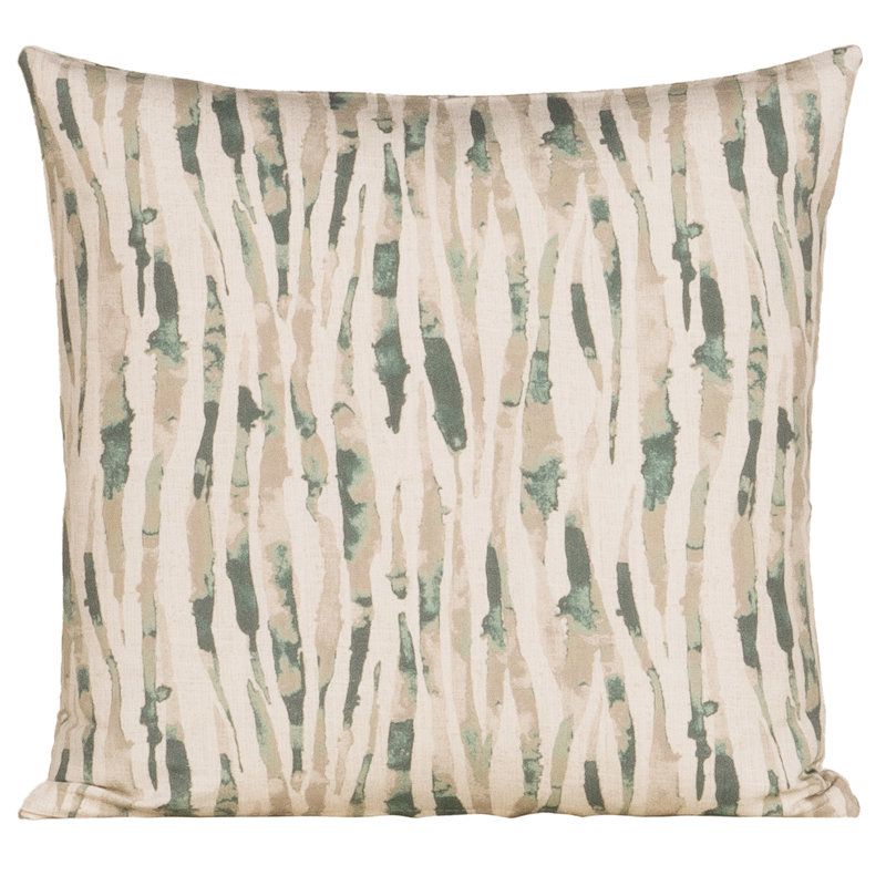 Magnolia Home Fashions Misty Spa Accent Pillow, Polyester, 20"H x 20"W, Green Striped