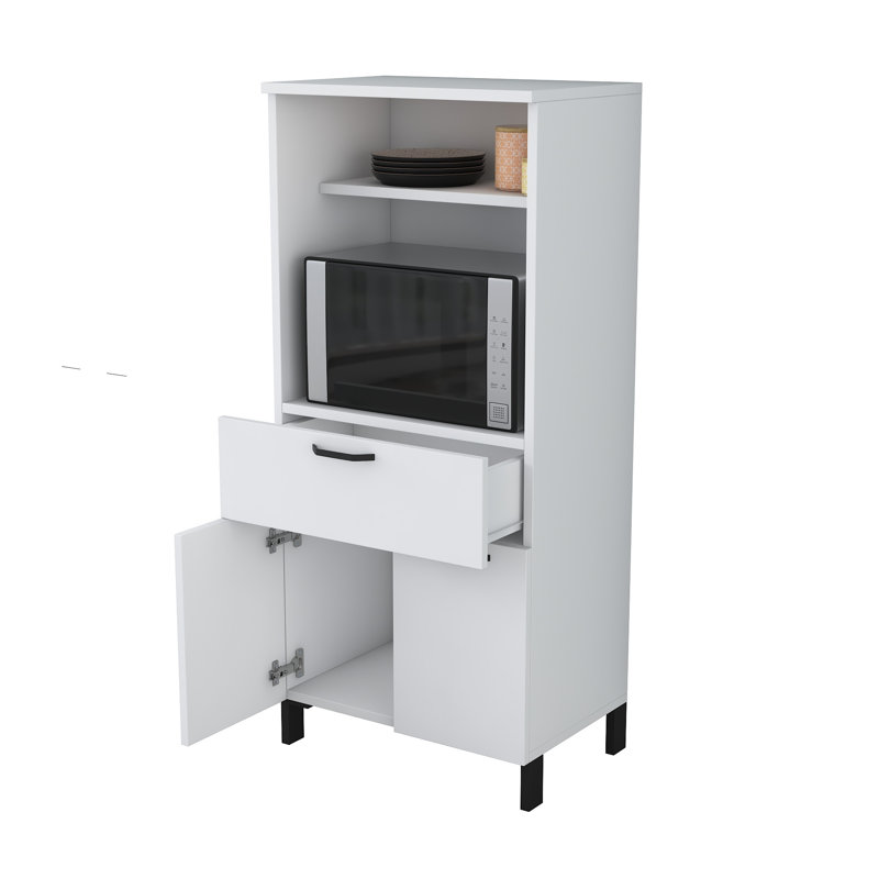 Vanesa 130cm Kitchen Pantry, White