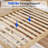 Aspen Solid Wood Platform Bed with Tall Headboard, Tool-Free Assembly, Natural Wood (Queen)