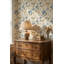 Adhésif mural floral beige rétro