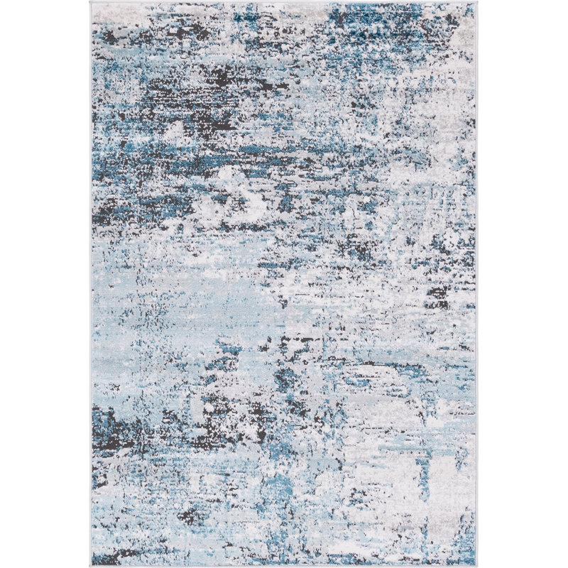 Abstract Indoor Rug, Rectangle 4' x 6'