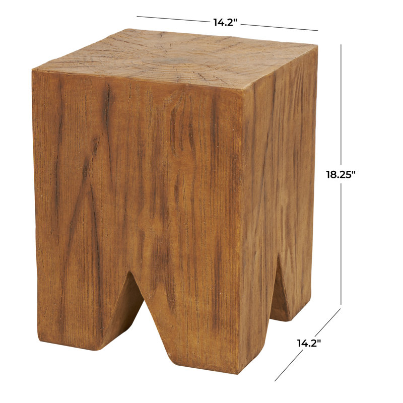 Table d'appoint en métal massif