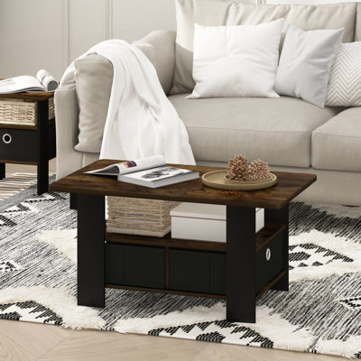 Hilburn Four Leg Coffee Table with Storage