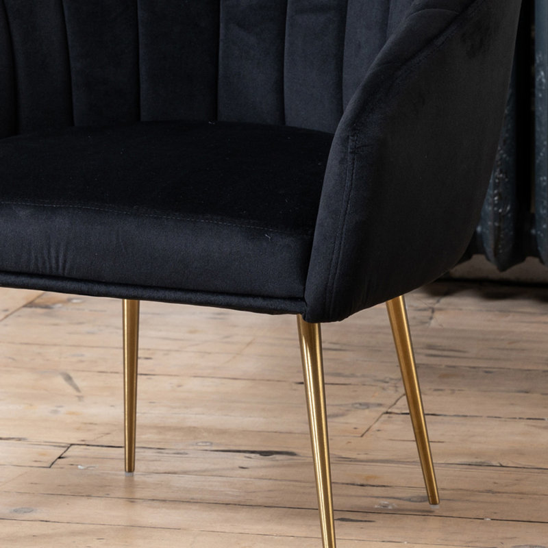 Jaylynn Upholstered Accent Chair, Black