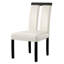 Chaise parsons rembourrée Babli en beige / noir Babli