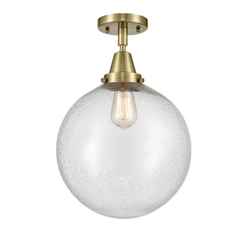 Plafonnier encastré Alphonsa, Laiton antique, Oui, Ampoule non incluse