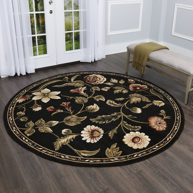 Tapis noir Gossard, Rond 7 pi 10 po