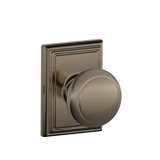 Andover Knob with Addison Trim Hall and Closet Lock