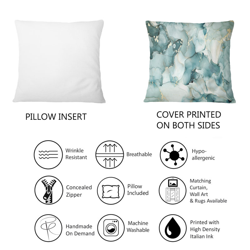 Coussin Blue Luxury, 18 po x 18 po