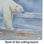 Polar Bear Glass Cutting Board Large