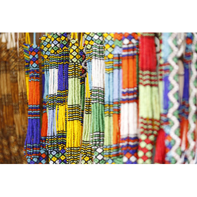 Beads Necklace Artwork by Jacobeukman - Wrapped Canvas Print