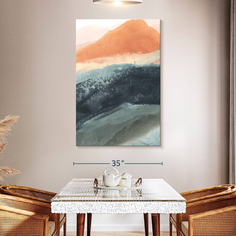 Avery Dark Soft Waves I, 51" H x 34" W