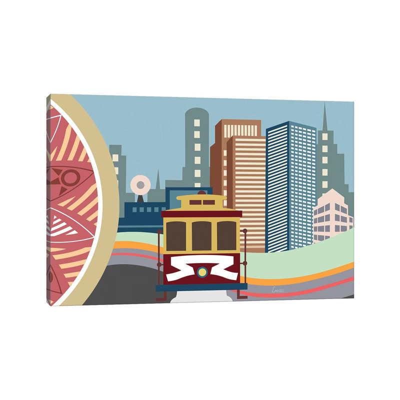 San Fransisco - Wrapped Canvas Print, 66.04 cm H x 45.72 cm W x 3.175 cm D