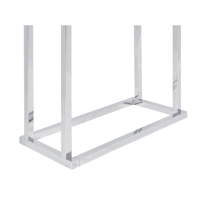 Alfonsi 45 cm L Freestanding Towel Stand, Silver