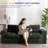 Boneless 3 Seater Beige Couch For Living Room Boneless Couch With Tufted Cushion And Backrest Upholstered Floor Sofa-549739899