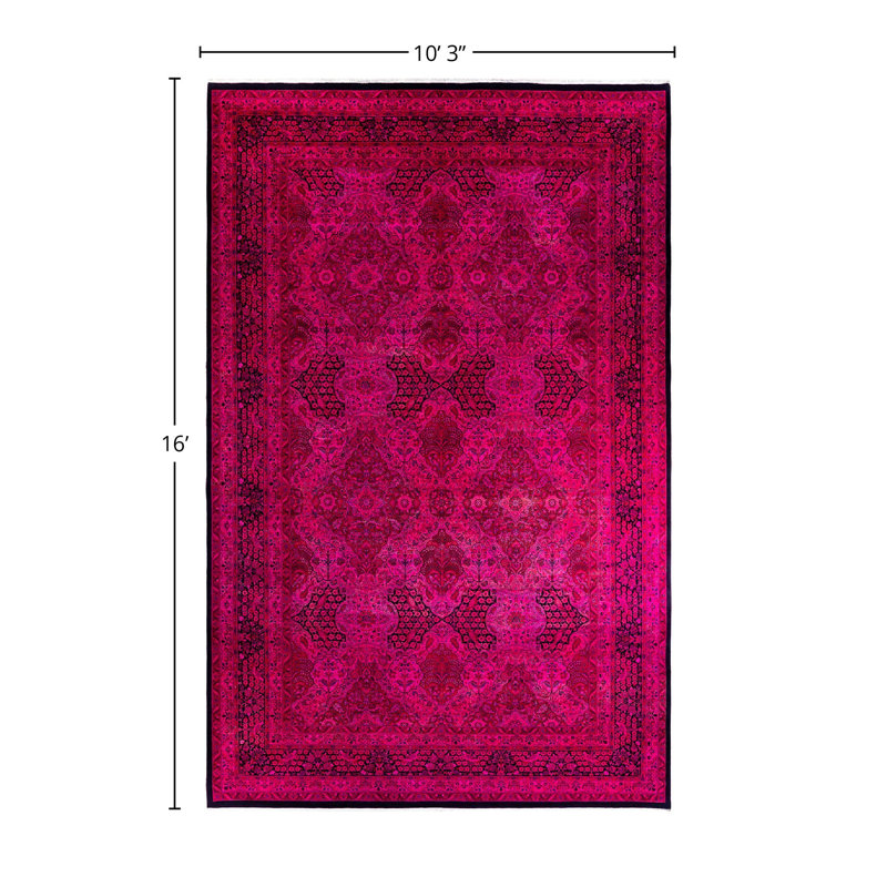 Tapis unique en laine 10 pi 3 po x 16 pi Tziporah