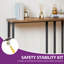 Set Of 2 Console Table, Slim Console Table For Hallway, Metal Frame, Sofa Table-97262927-97262924-97262925