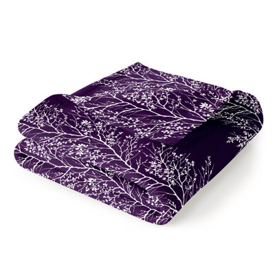 Ultra Soft Oversized Plush Foliage Throw Blanket