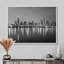 «Chicago Skyline at Night Black and White» - reproduction de photo-415524400-415524408
