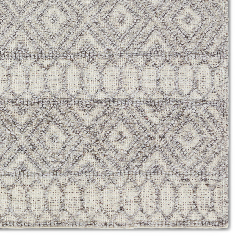 Tapis d'intérieur / extérieur géométrique fait à la main Belrose, Rectangle 2 pi x 3 pi