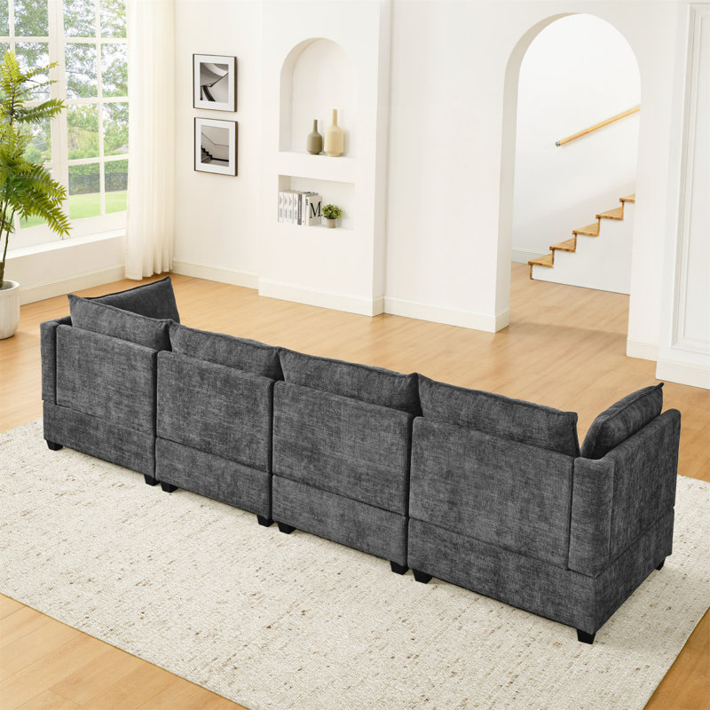Canapé modulaire Comfy Cloud Couch, Gris, 4