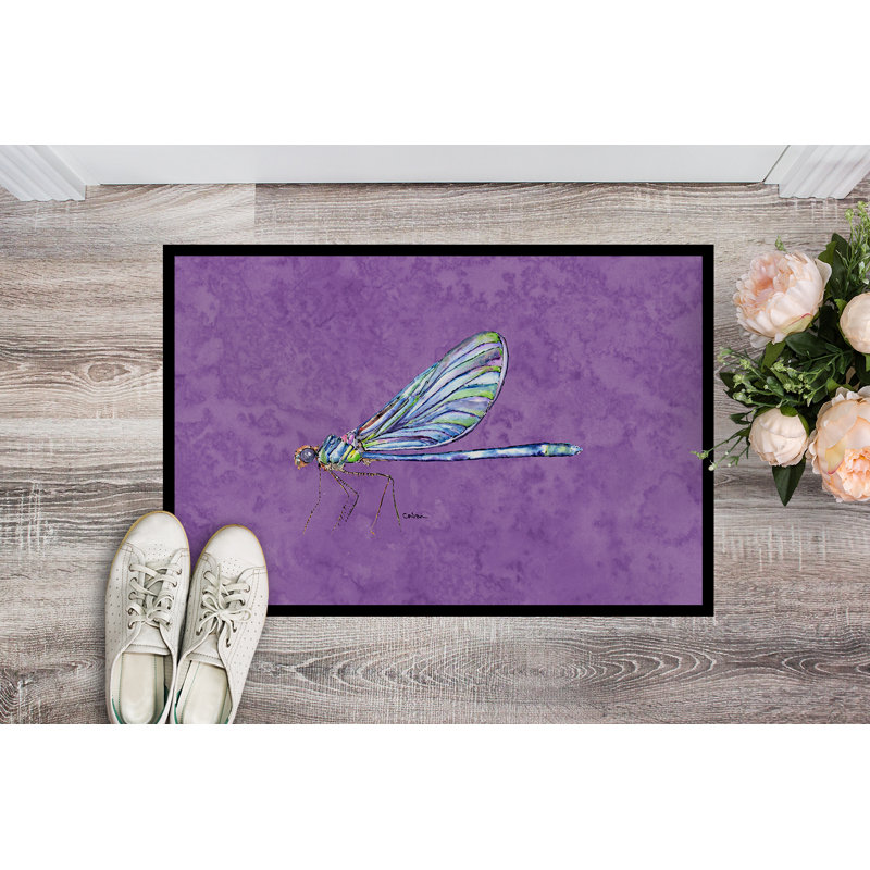 Tapis d'intérieur antidérapant Dayhsaun sur mauve, Rectangle 1 pi 6 po x 2 pi 3 po