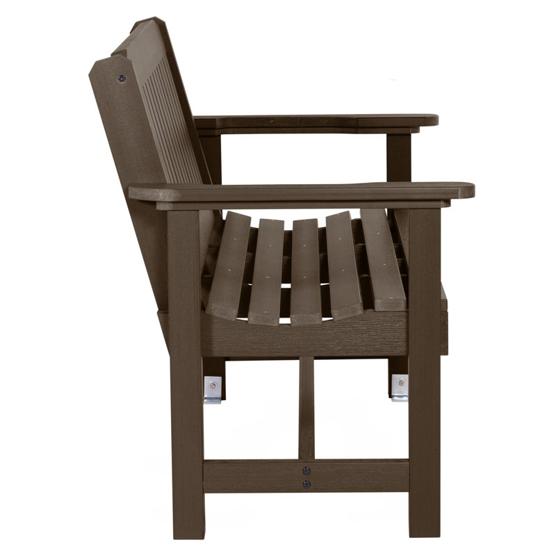 Lunz Outdoor Bench, Weathered Acorn