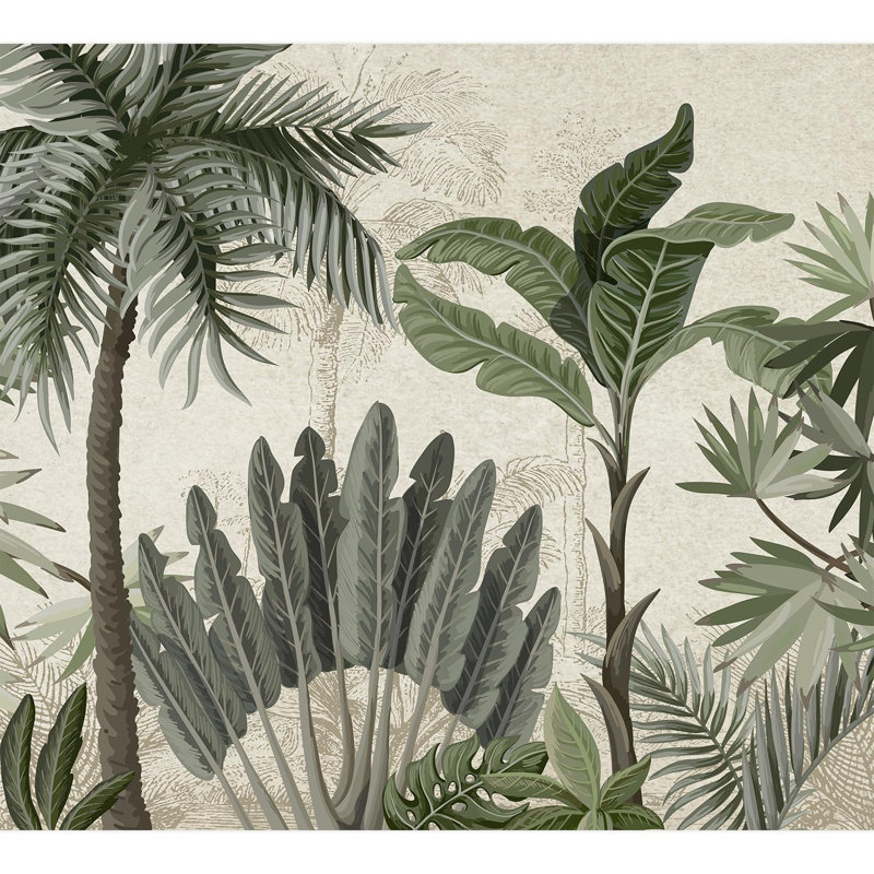 Palmier et fougère Serenity Tropics, L 108 po x l 120 po