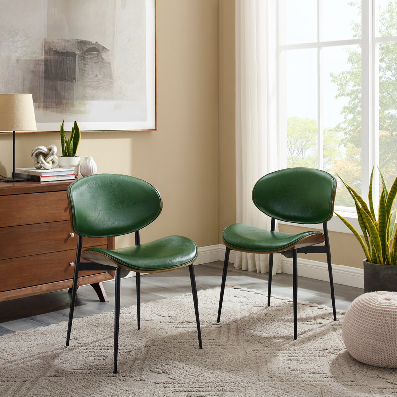 Schrader Upholstered Side Dining Chair, Green