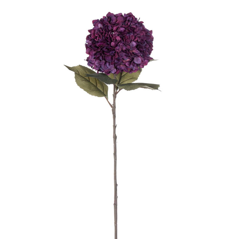 Tige d'hortensia de 42 po, H 42 po x l 9,5 po x P 15,5 po, Rouge