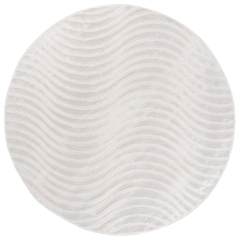 Saylor 132 Performance Abstract Rug, Round 6'3"