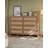 8-Drawer Rattan Dresser with Rolling Wheels, Walnut