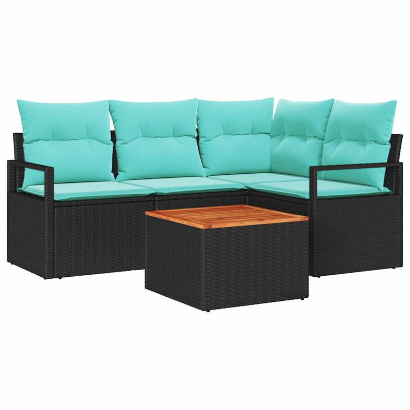 Ensemble de canapé de jardin avec coussin 5 pièces vidaXL