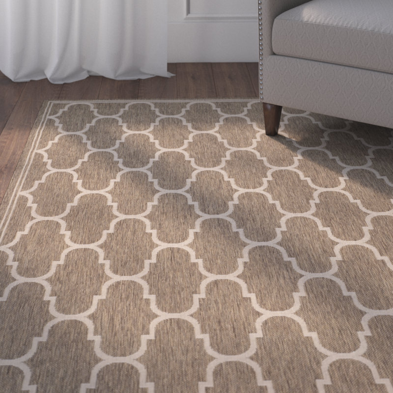 Herefordshire Performance Geometric Indoor/Outdoor Area Rug, Rectangle 9' x 12'6"