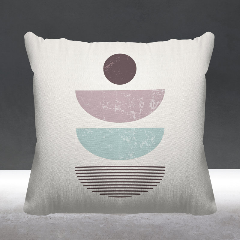 Coussin intérieur / extérieur Carmen Boho, Mauve, L 19 po x H 19 po