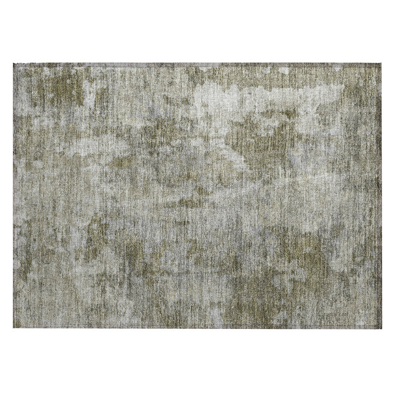 Abstract Indoor / Outdoor Rug, Rectangle 1'8" x 2'6"