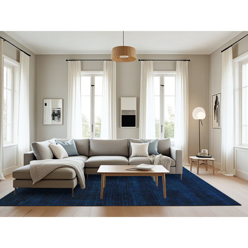 Tapis décoratif multicolore à motif abstrait, Rectangle 8 pi x 12 pi