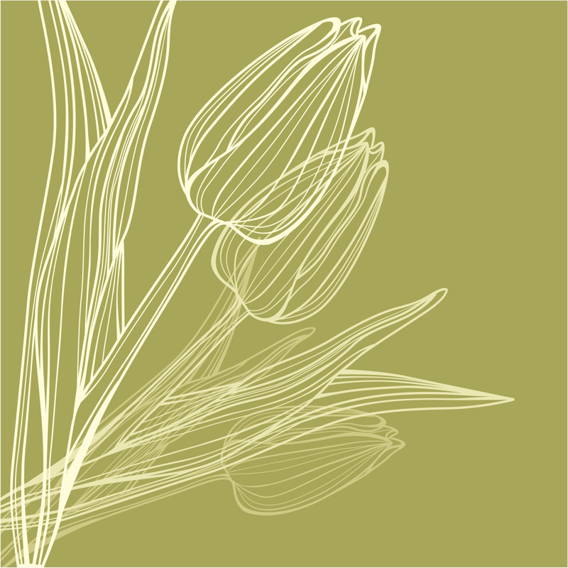 Atiyyah Floral Postcard by SCStock - Wrapped Canvas Print, 30cm H x 30cm W x 3.8cm D